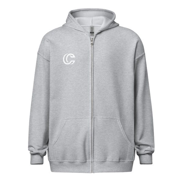 "C Logo" Unisex heavy blend zip hoodie