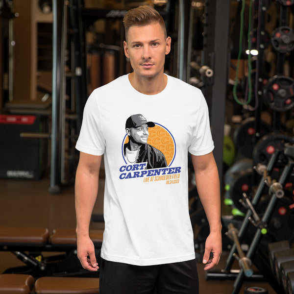 LIVE AT SCHROEDER - Unisex T-Shirt (Blue and Yellow)