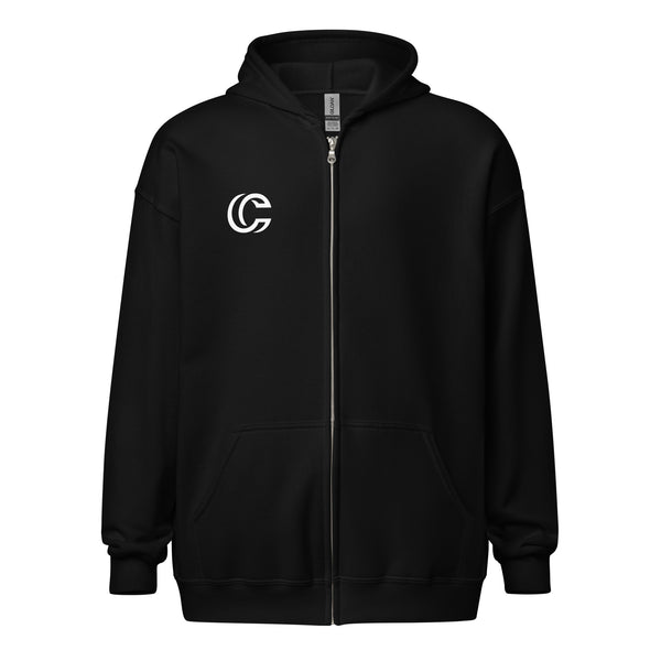 "C Logo" Unisex heavy blend zip hoodie