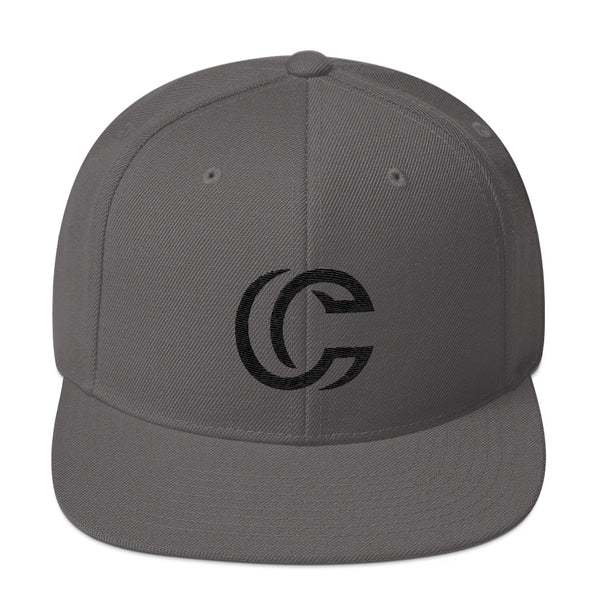 Snapback Hat - Black Symbol Logo